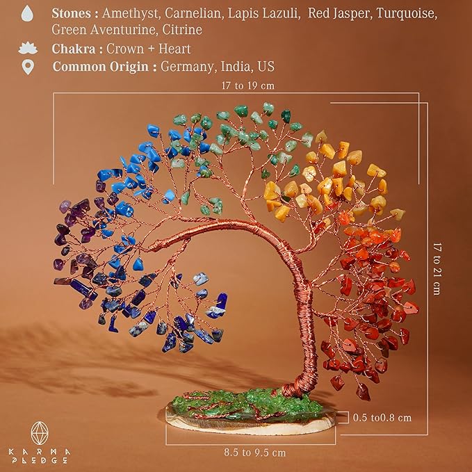 HarmonyBloom™ 7 Chakra Crystal Tree